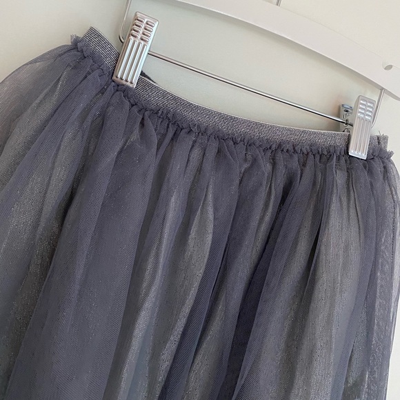 Gap Grey/Silver Tulle Skirt - Picture 5 of 5